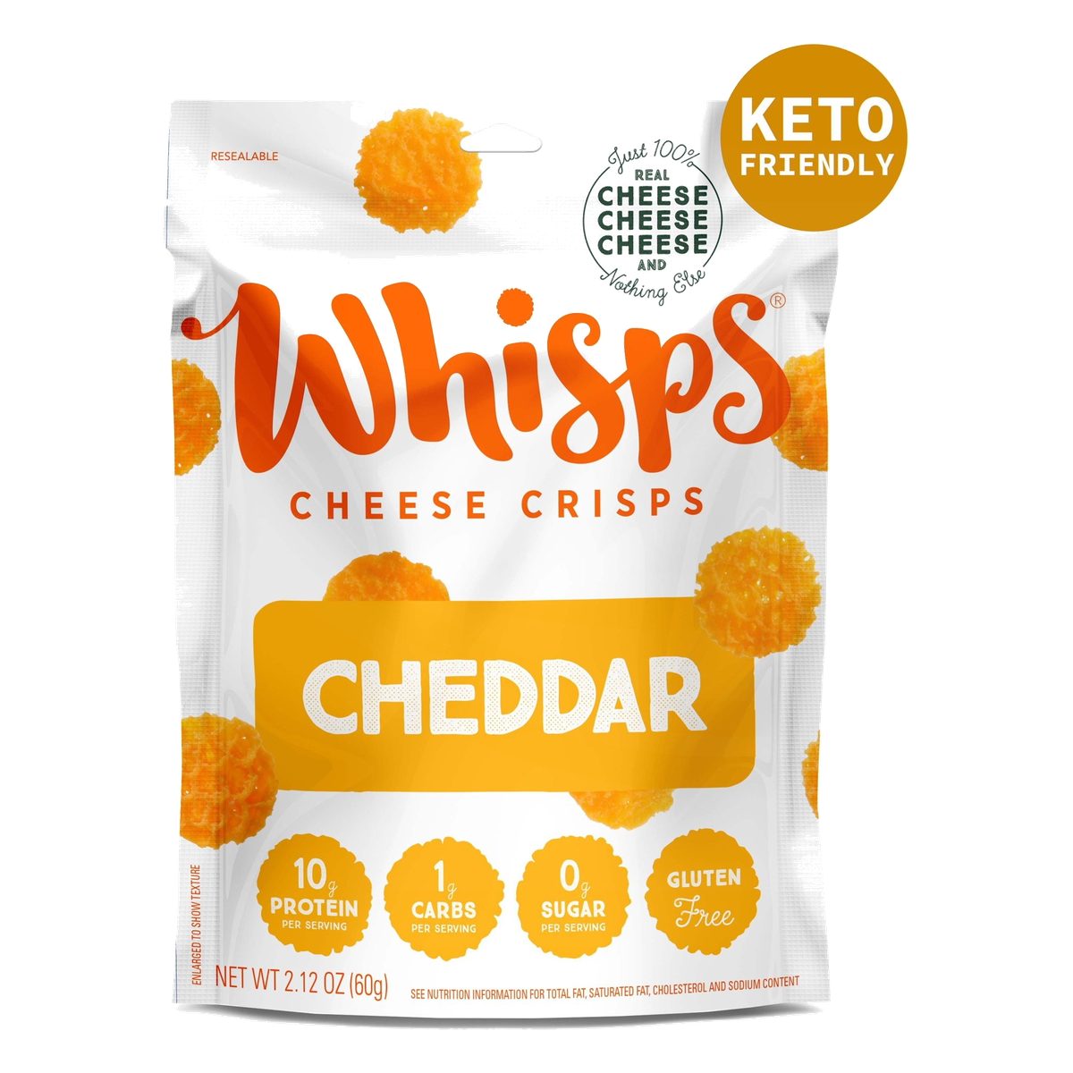 Whisps, Cheese Crisps Cheddar, 2.12 OZ