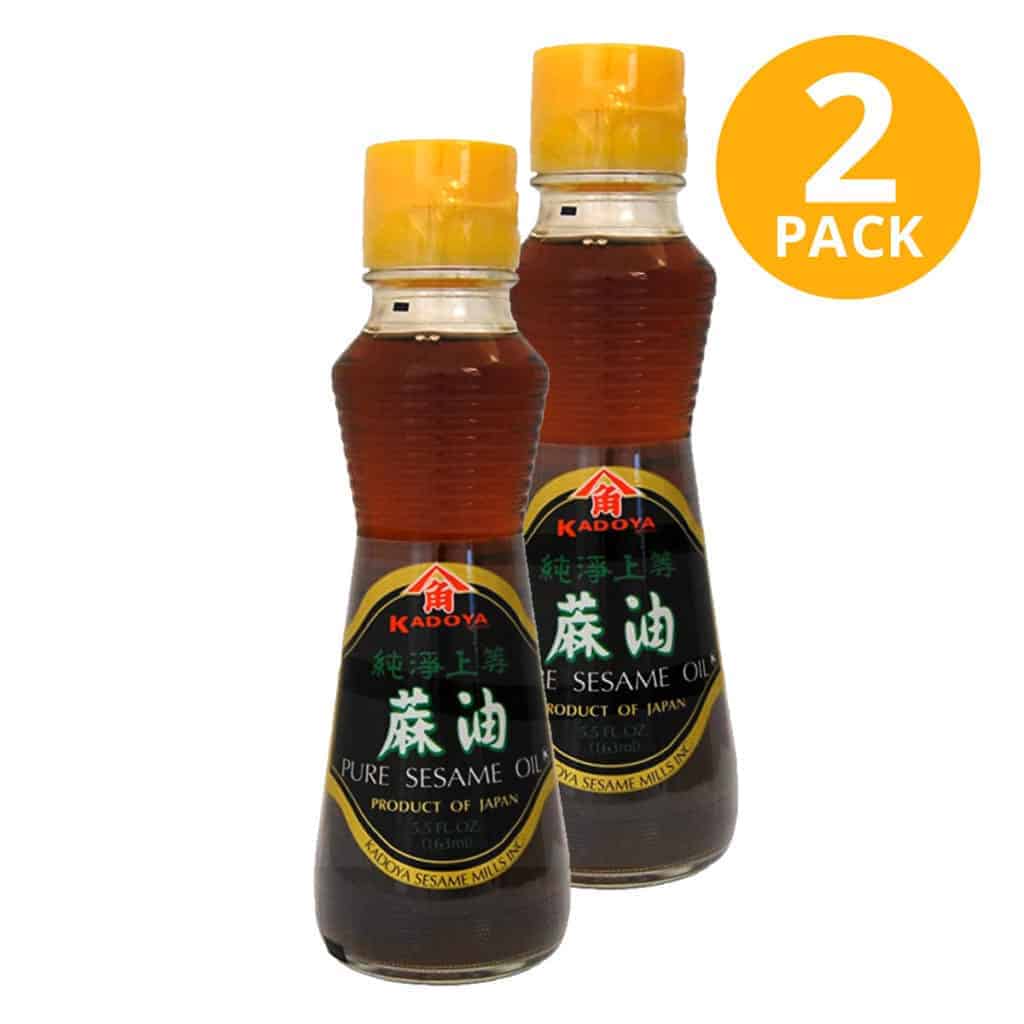 Aceite de Sésamo, Pure Sesame Oil, Kadoya, 5.5 OZ (Pack de 2