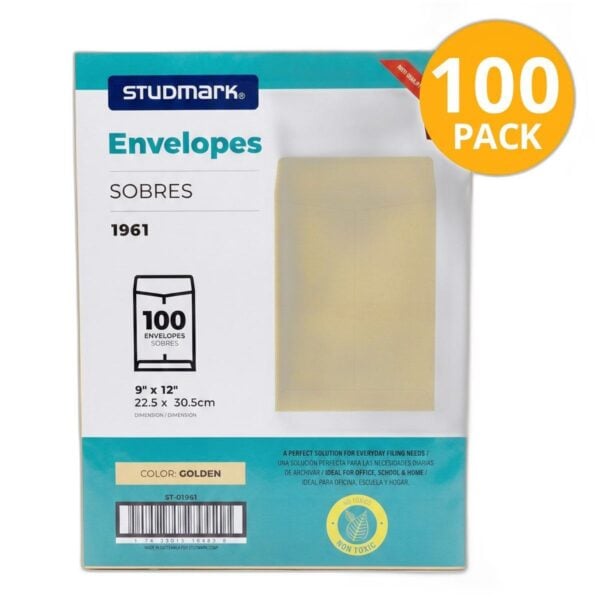 Sobre Manila 9" X 12" Studmark (Pack de 100)