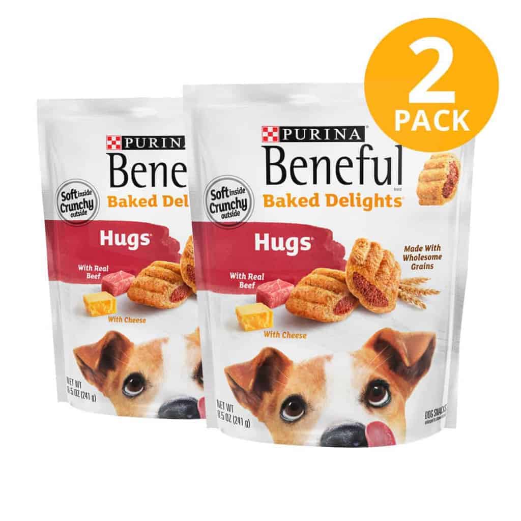 Purina Beneful Baked Delights Hugs Beef & Cheese Dog Treats – 19.5 Oz. Pouch – Crunchy Snack With Savory Center - View #5