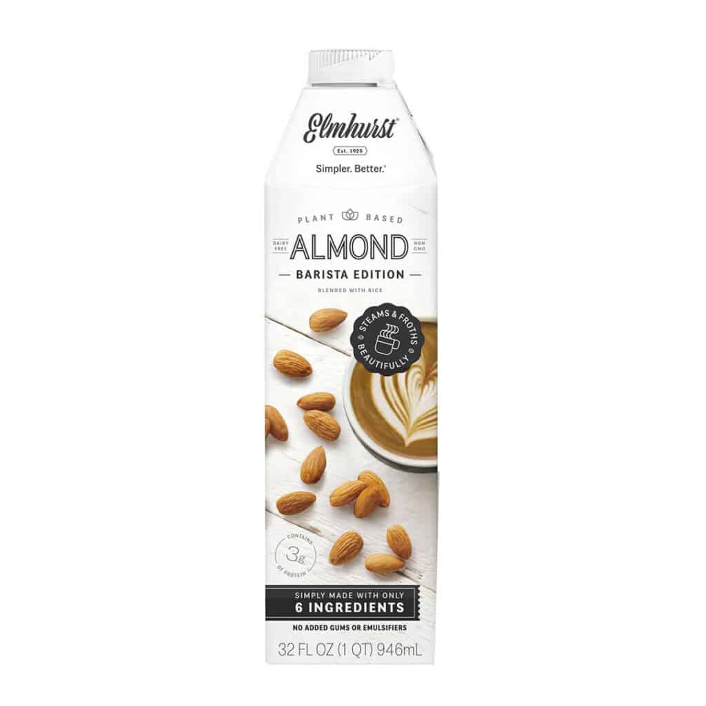 Elmhurst Barista Edition Almonds Milk, 32 OZ Superunico El
