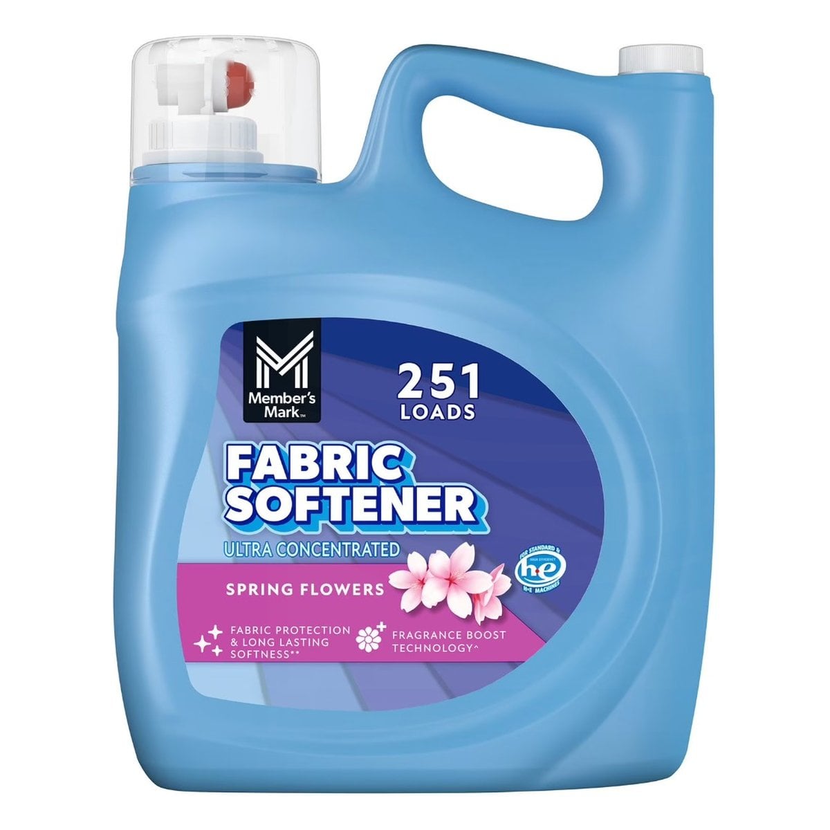 Suavizante Líquido Member's Mark Ultra Concentrated Spring Flowers HE, 170 OZ 1 Suavizante Líquido Member's Mark Ultra Concentrated Spring Flowers HE, 170 OZ