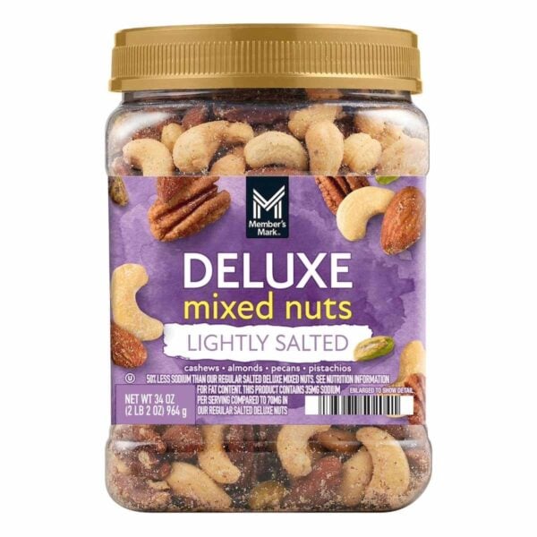 Nueces Mixtas Deluxe Lightly Salted Member's Mark, 34 OZ