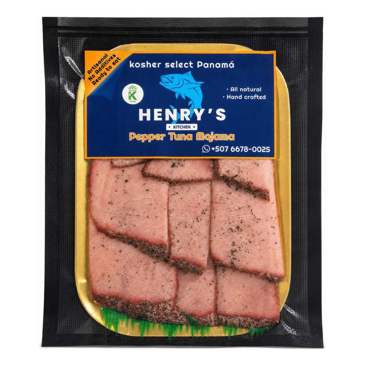 Henry's Pepper Tuna Mojama, Atún Curado 175 gr 1 Henry's Pepper Tuna Mojama, Atún Curado 175 gr