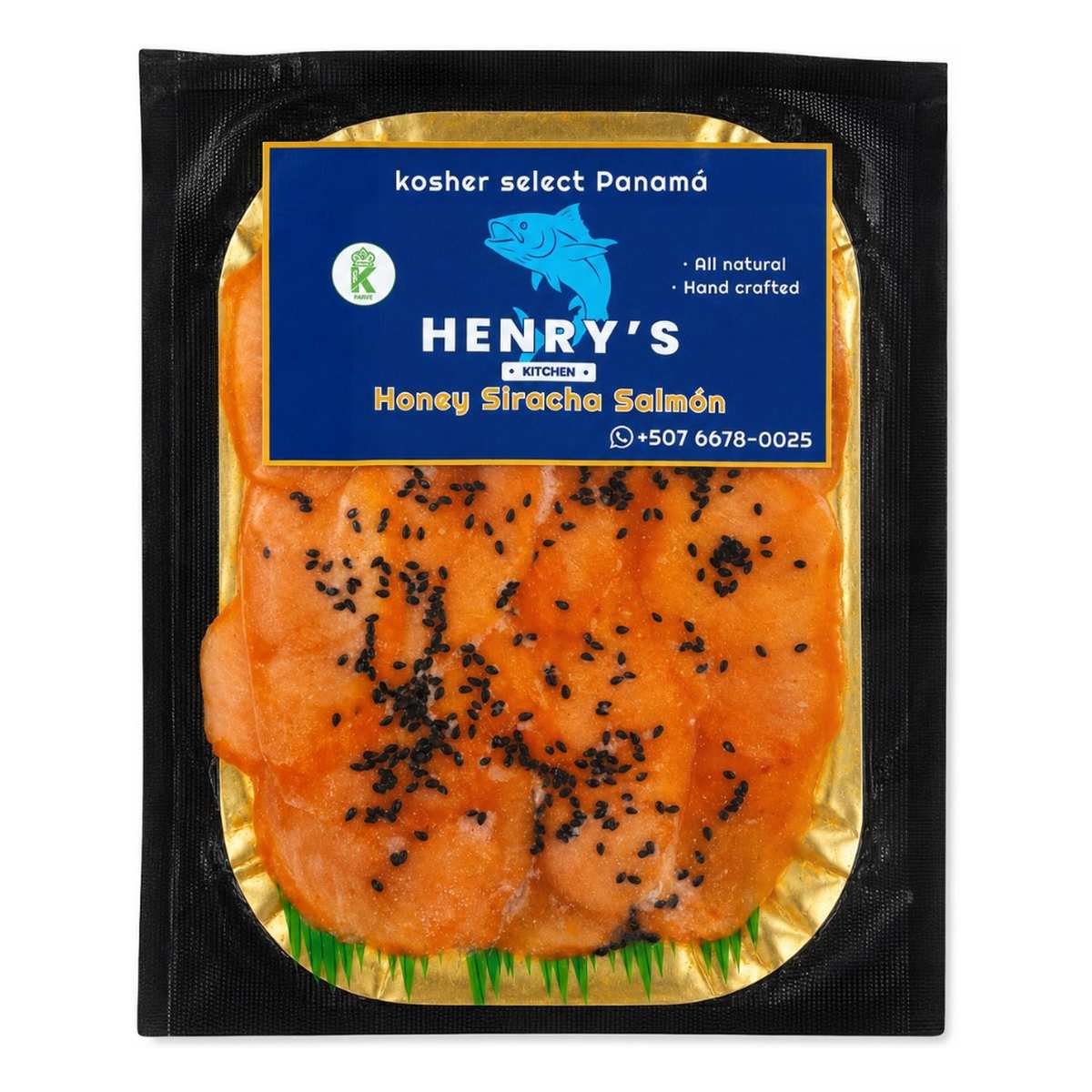 Henry's Honey Siracha Salmón, Salmón Curado 175 gr 1 Henry's Honey Siracha Salmón, Salmón Curado 175 gr