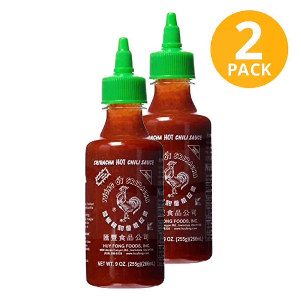 Sriracha Hot Chili Sauce, Huy Fong, 9 OZ (Pack de 2) Superunico El