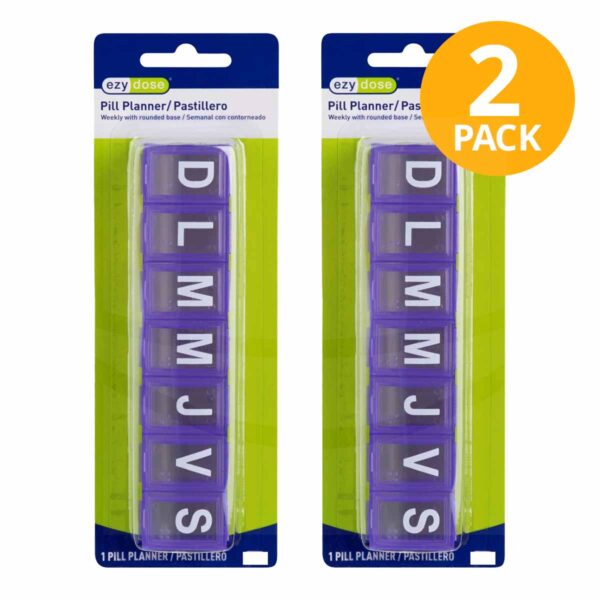 Pastillero de 7 Días, Ezy Dose (Pack de 2)