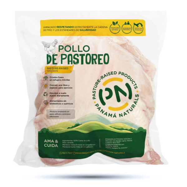 Pechuga con Hueso de Pollo, Panamá Naturals 900 gr