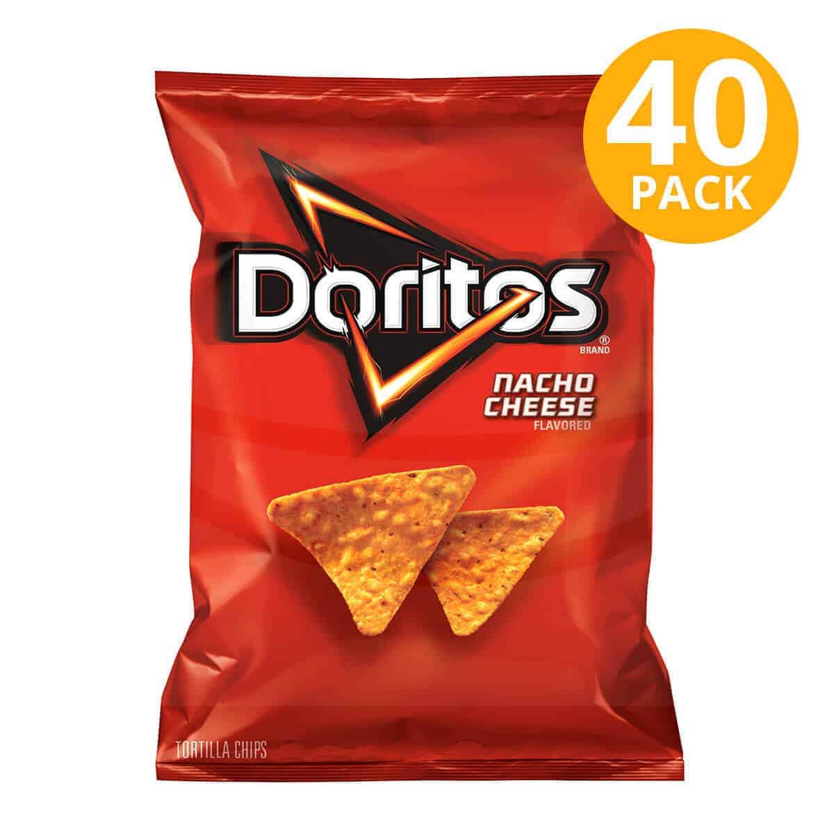 Doritos, Nacho Cheese, 1.125 OZ (Pack de 40) - Imagen 1