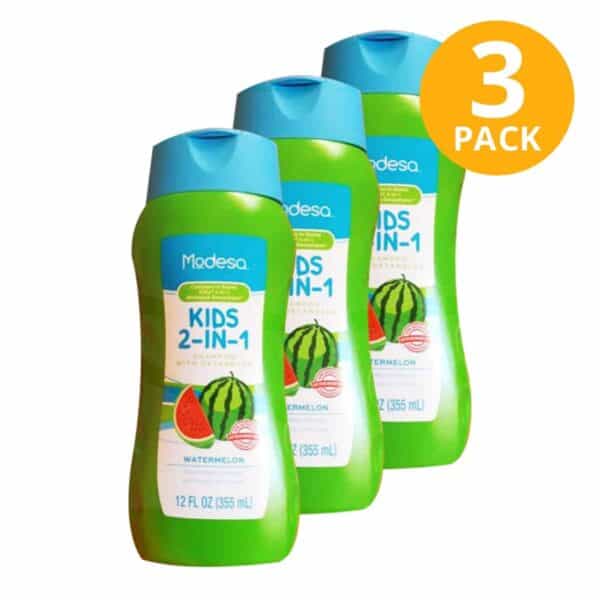 Shampoo Kids 2 in 1 Watermelon, Modesa, 355 ml (Pack de 3)