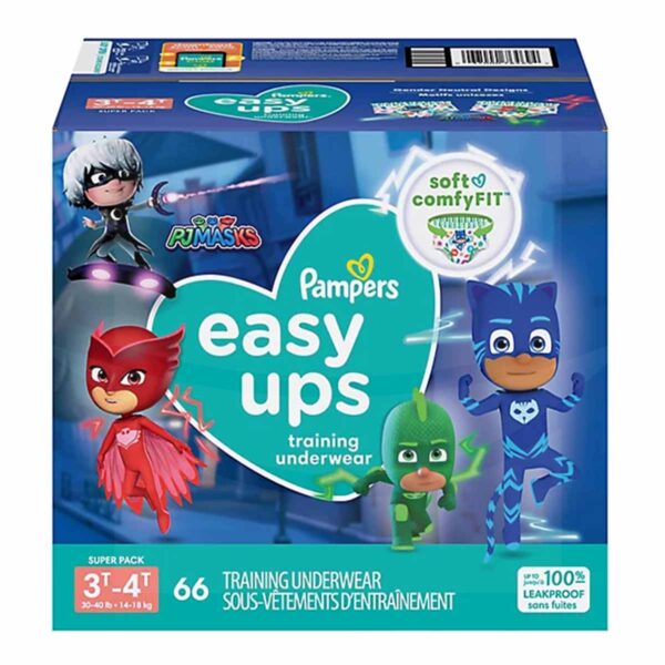 Pampers Easy Ups, Niño 3T/4T, 66 Pañales