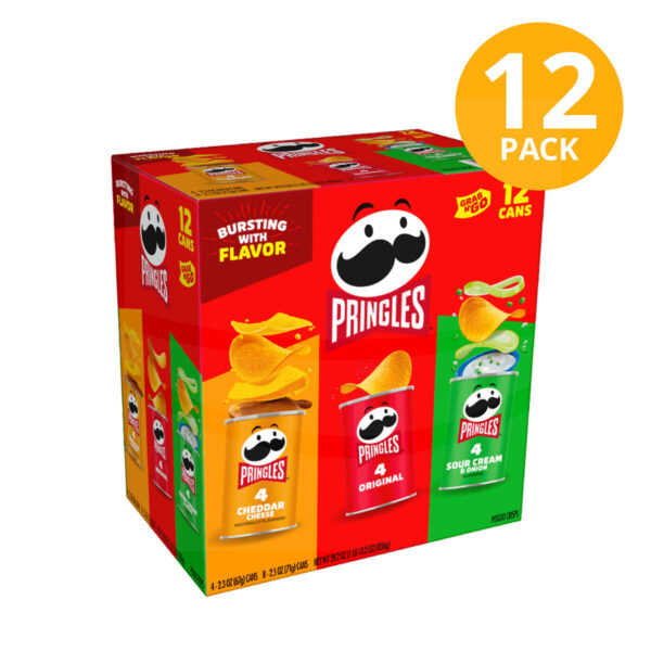 Pringles, Variety Pack, Grab N’ Go (Pack de 12)