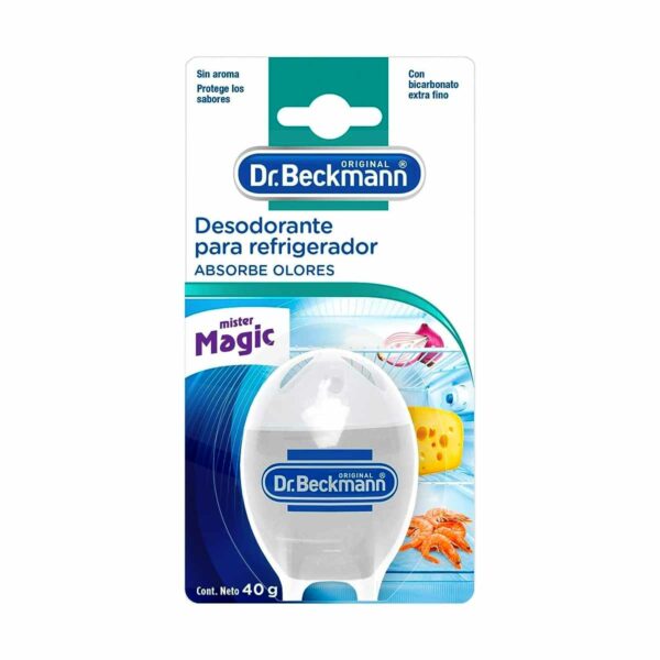 Dr. Beckmann, Absorbe Olores para Refrigerador Mister Magic, Bicarbonato Extra Fino