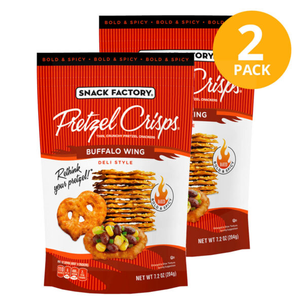 Pretzel Crisps, Buffalo Wing, 204 gr (Pack de 2)