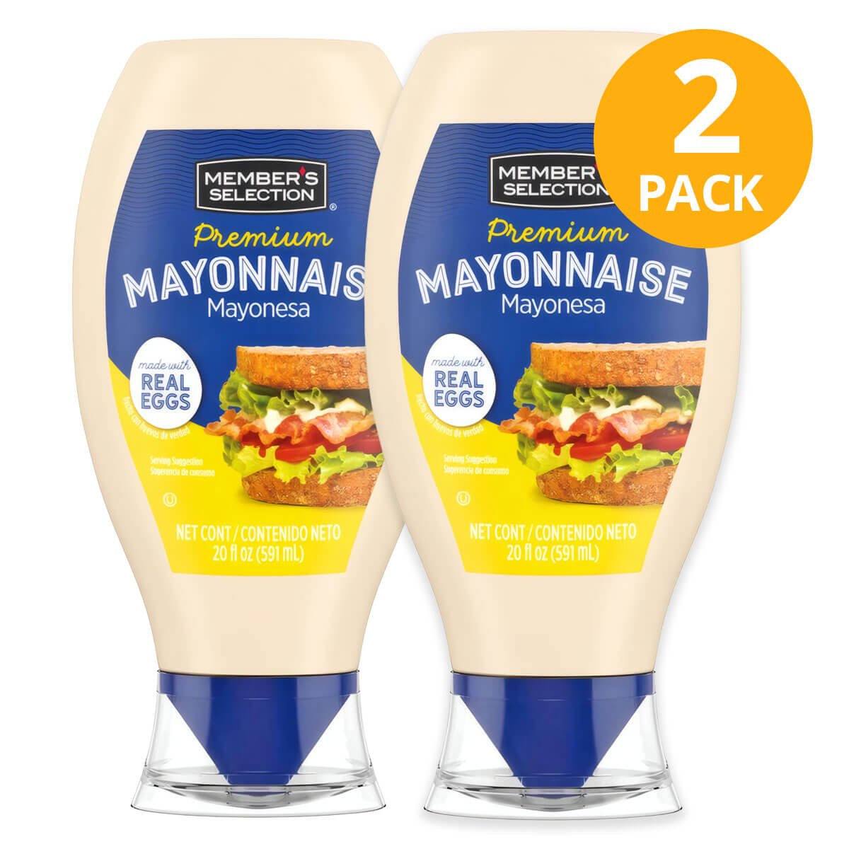 Mayonesa Premium, Member's Selection 20 OZ (Pack de 2) 1 Mayonesa Premium, Member's Selection 20 OZ (Pack de 2)