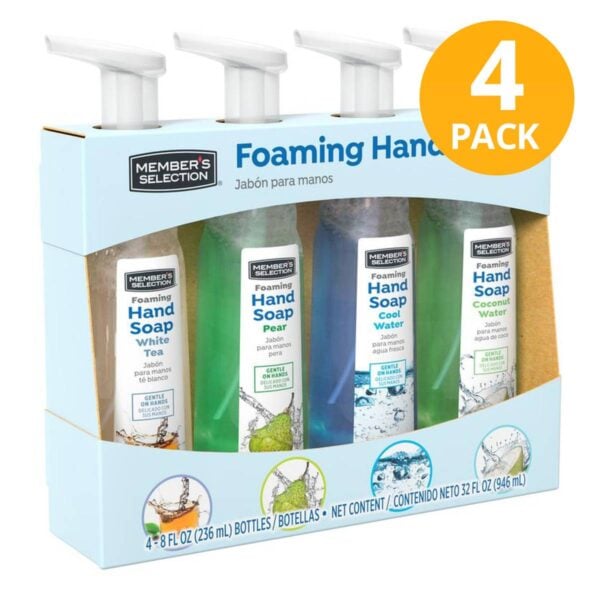 Jabón de Manos Espumoso Surtido, Foaming Hand Soap 8 OZ (Pack de 4)