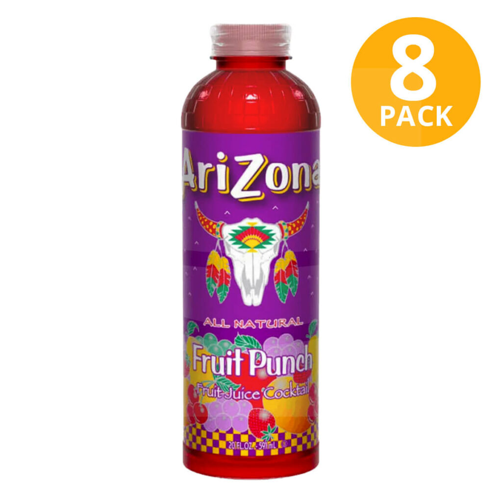 Arizona Fruit Punch, 591 ml (Pack de 8) Superunico El Supermercado