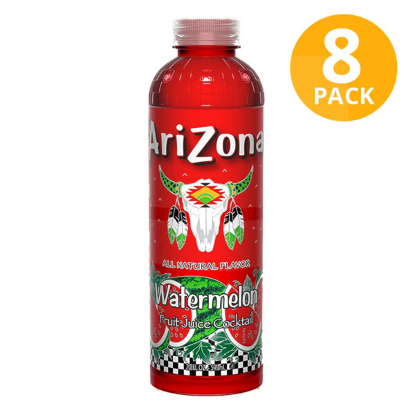 Arizona Watermelon, 591 ml (Pack de 8) Superunico El Supermercado