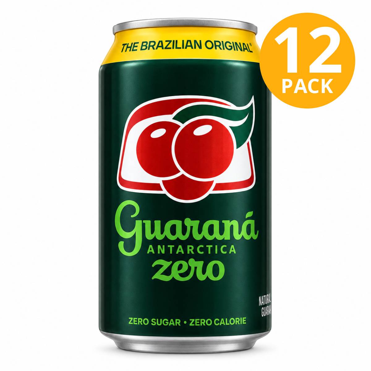Guaraná Zero, Antarctica 355 ml (Pack de 12)