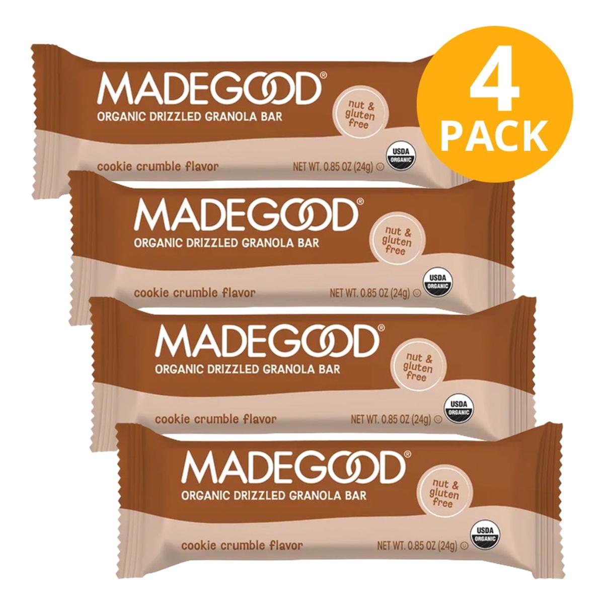 Made Good Granola Bar, Cookie Crumble, 24 gr (Pack de 4) 1 Made Good Granola Bar, Cookie Crumble, 24 gr (Pack de 4)