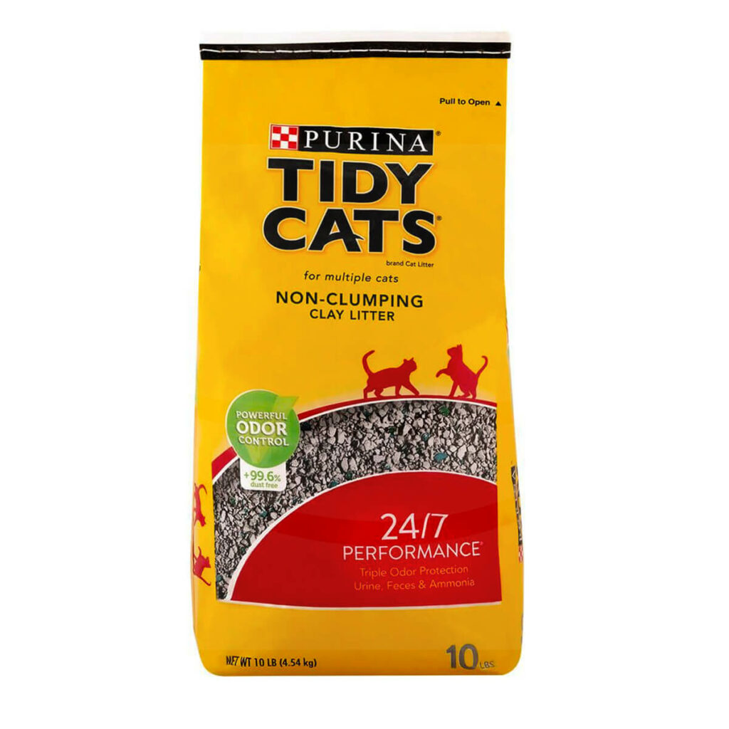 Purina Tidy Cats, Arena para Gato, Multi Cat Non Clumping Litter, 24/7