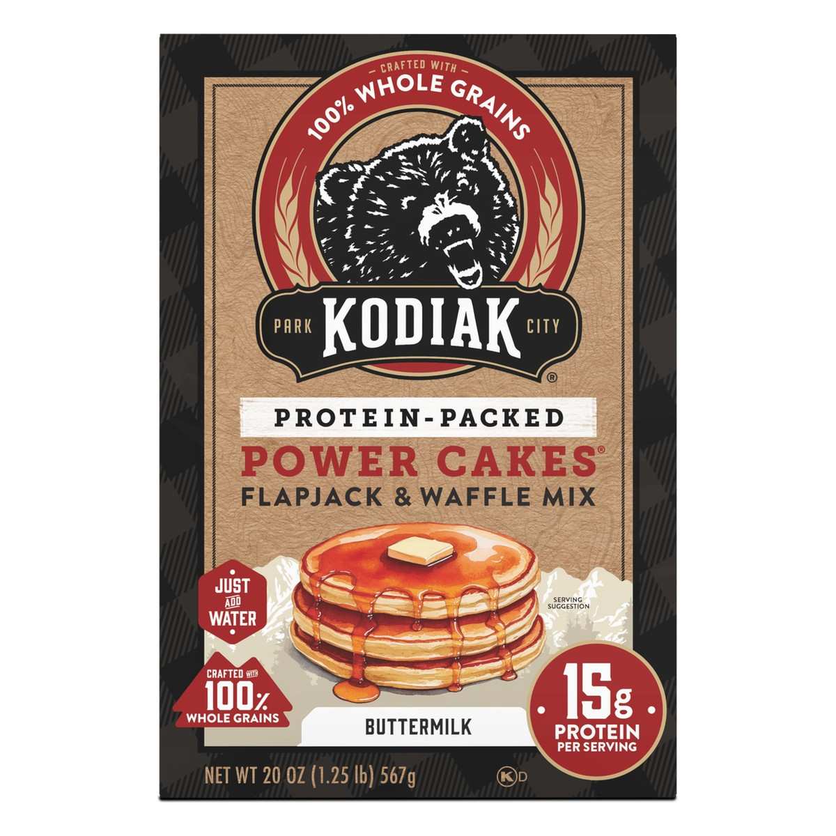 Kodiak Power Cakes Flapjack & Waffle Mix Buttermilk, Kodiak 20 OZ 1 Kodiak Power Cakes Flapjack & Waffle Mix Buttermilk, Kodiak 20 OZ