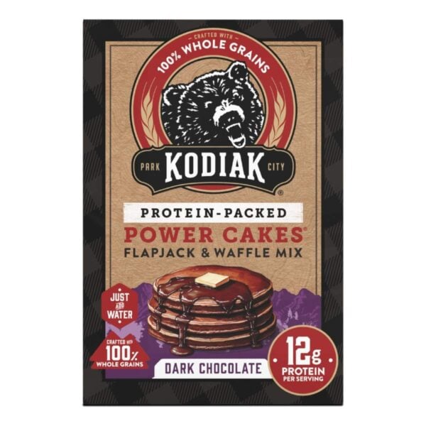 Kodiak Power Cakes Flapjack And Waffle Mix Dark Chocolate, 18 OZ