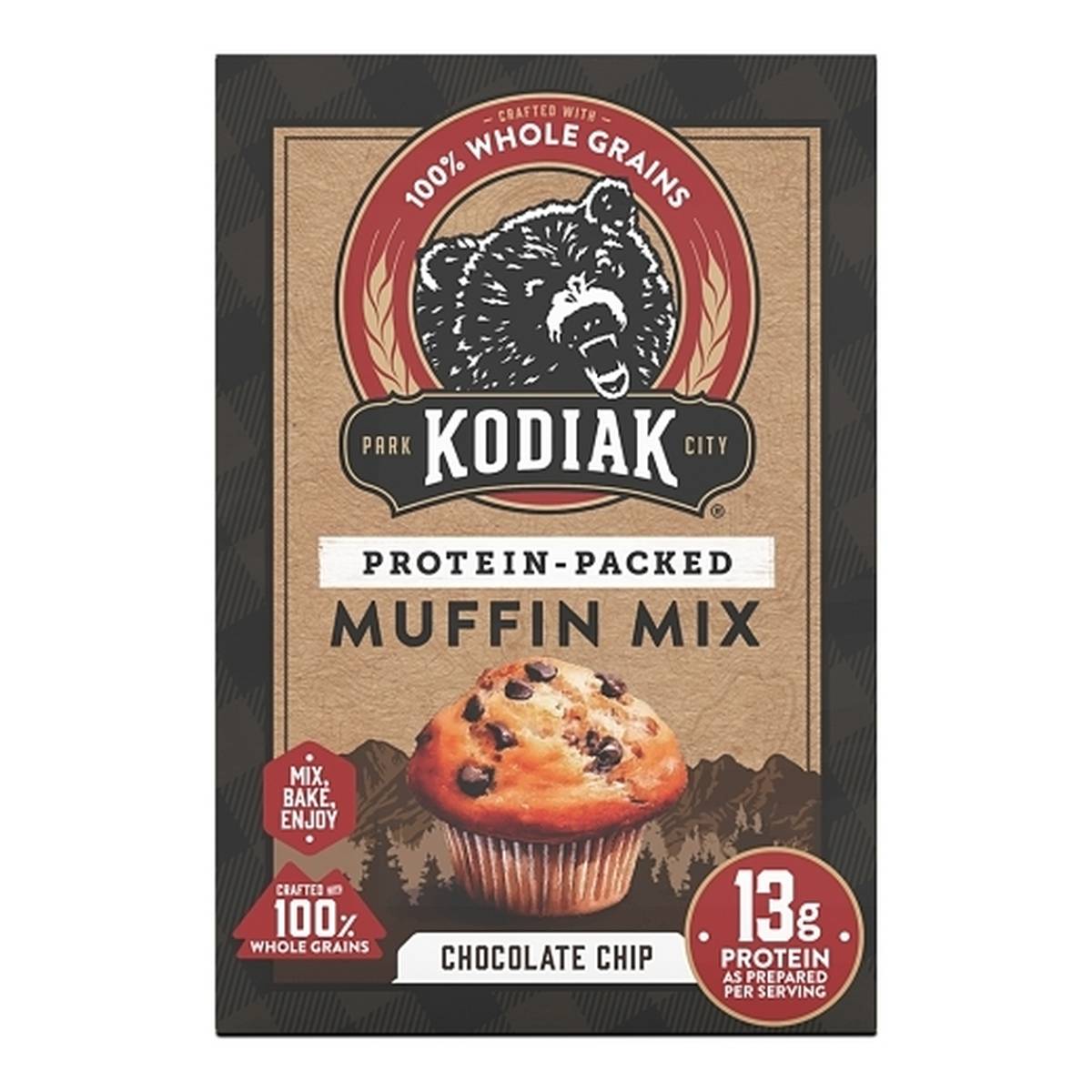 Kodiak Protein-Packed Muffin Mix Chocolate Chip, 14 OZ 1 Kodiak Protein-Packed Muffin Mix Chocolate Chip, 14 OZ