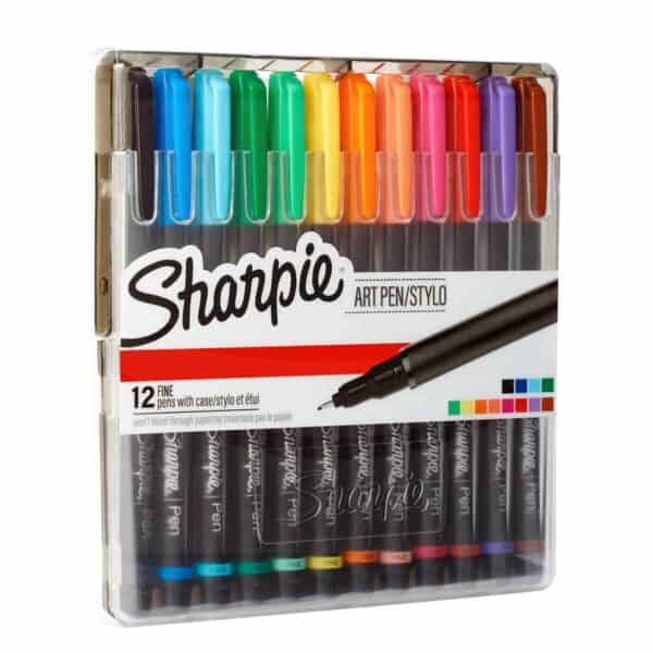 Sharpie Art Pen, 12 Plumas Punta Fina