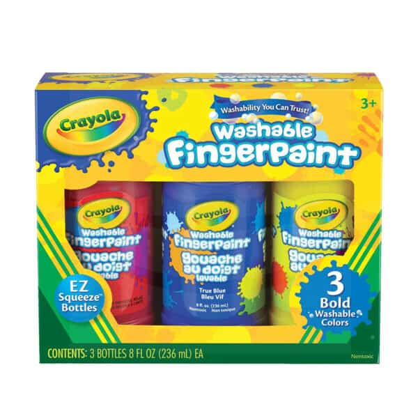 Crayola, Pintura de Dedos Lavable, 3 Unidades