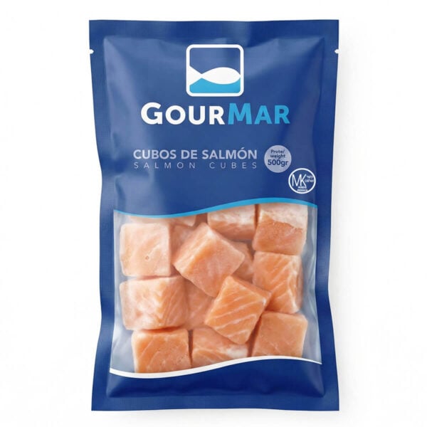 Salmón en Cubos Congelado, Gourmar 500 gr
