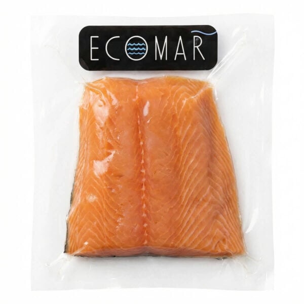 Salmón Cola con Piel Congelada, Ecomar 198 gr
