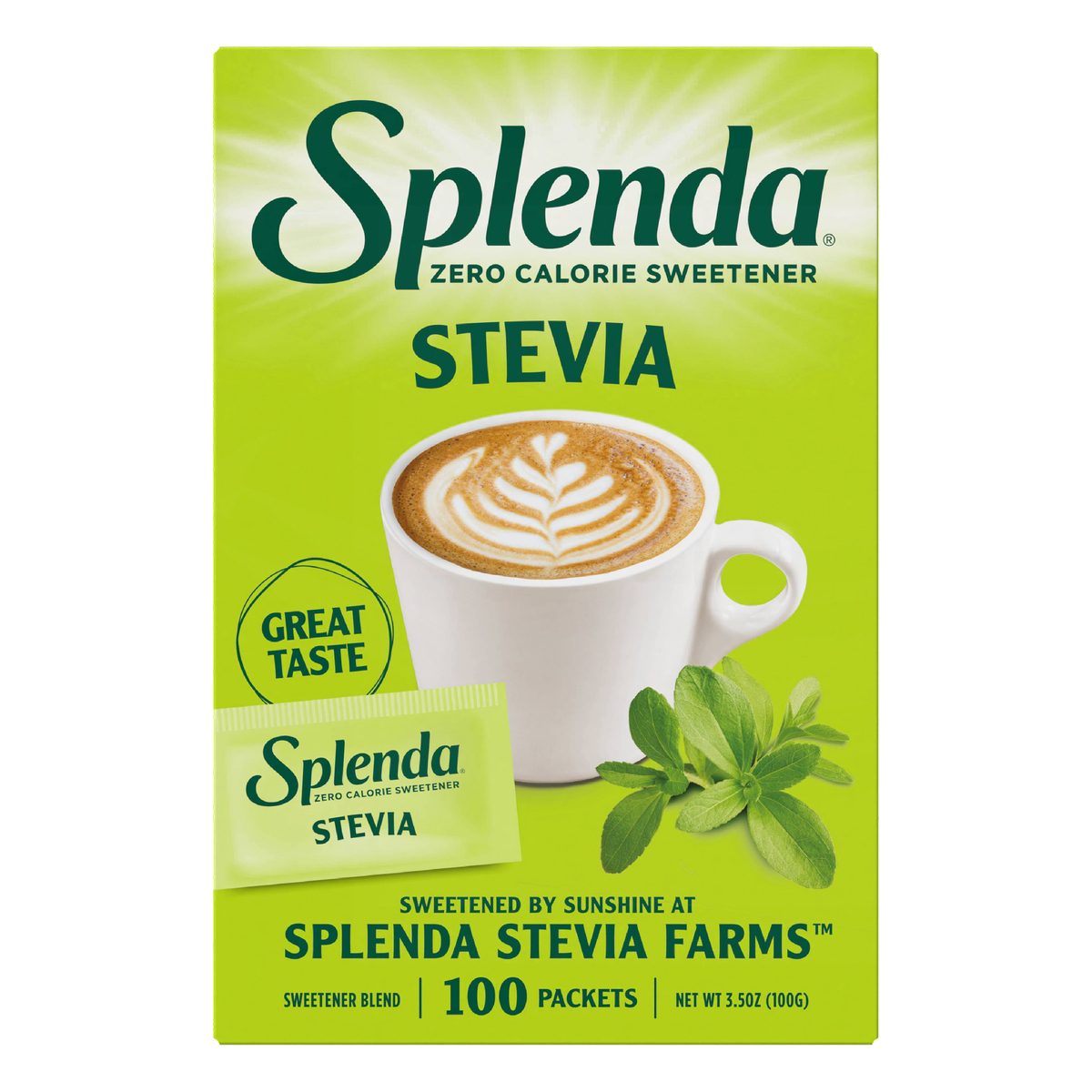 Splenda Endulzante Stevia, 100 Sobres