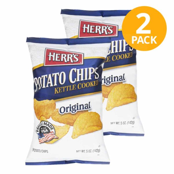 Herr’s, Kettle Cooked Original, 142 gr (Pack de 2)