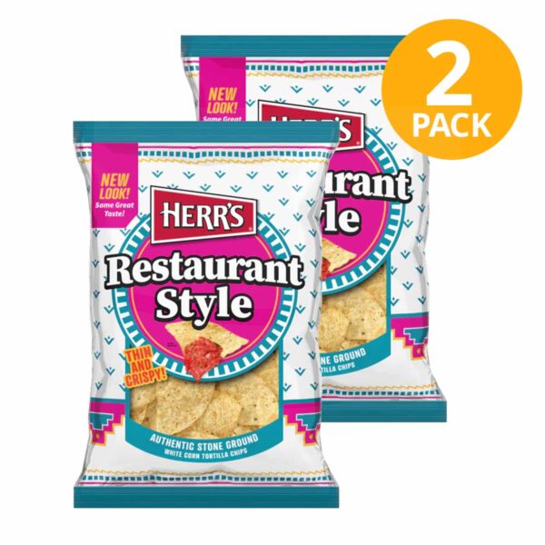 Herr’s, Restaurant Style White Corn, 9 OZ (Pack de 2)