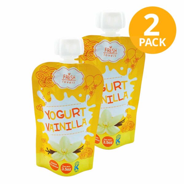 Fresh Lovers, Yogurt Vainilla, 3.5 OZ (Pack de 2)