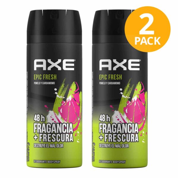Axe Epic Fresh, Desodorant Bodyspray, 150 ml (Pack de 2)