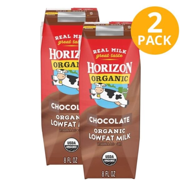 Horizon Leche Chocolate 1%, 8 OZ (Pack de 2)