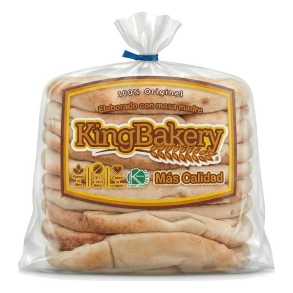 Pan Pita Blanco, King Bakery, 10 Unidades, 703 gr