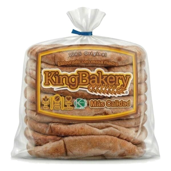 Pan Pita Integral, King Bakery, 10 Unidades, 703 gr