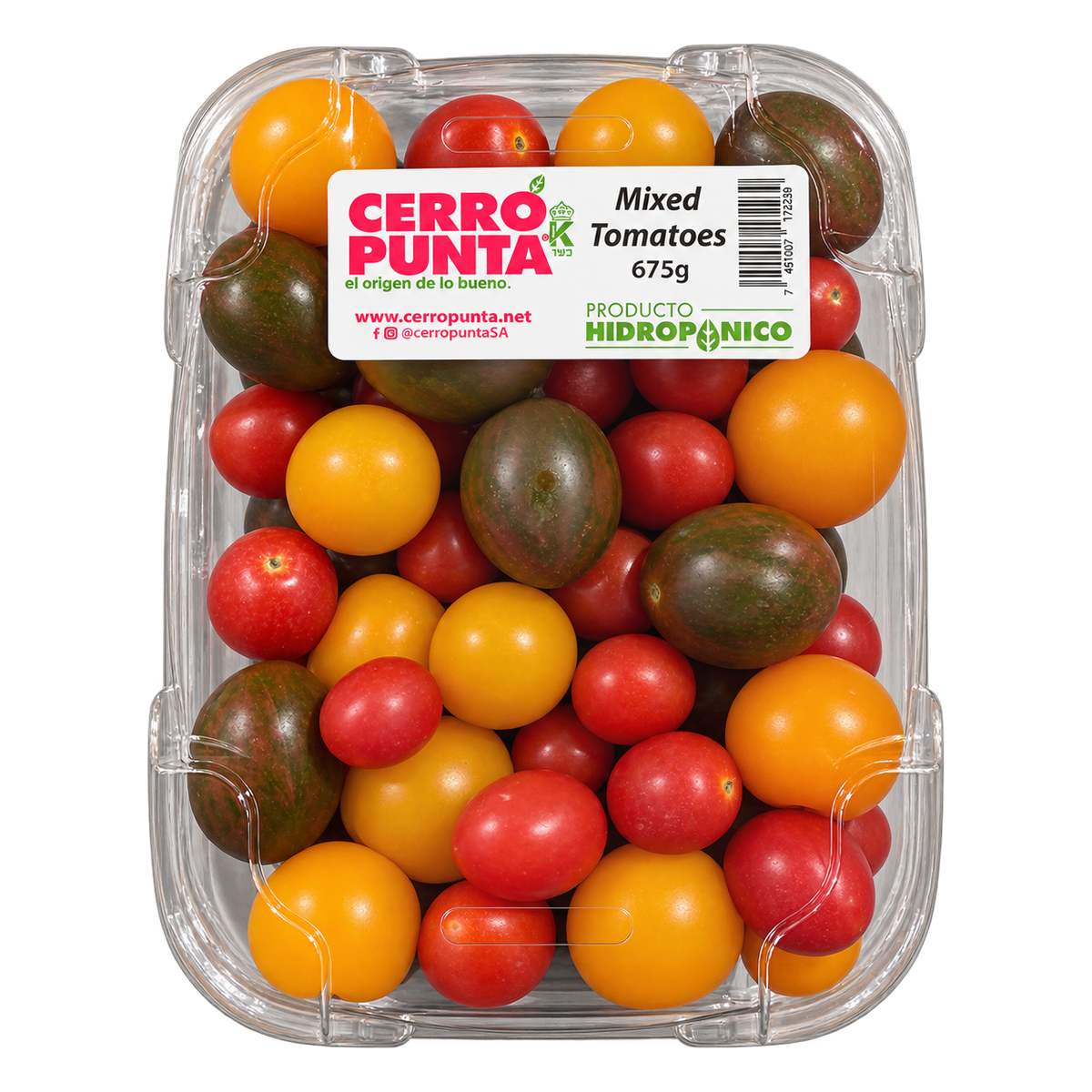 Tomate Grape Hidropónico Mixto, Cerro Punta, 675 gr