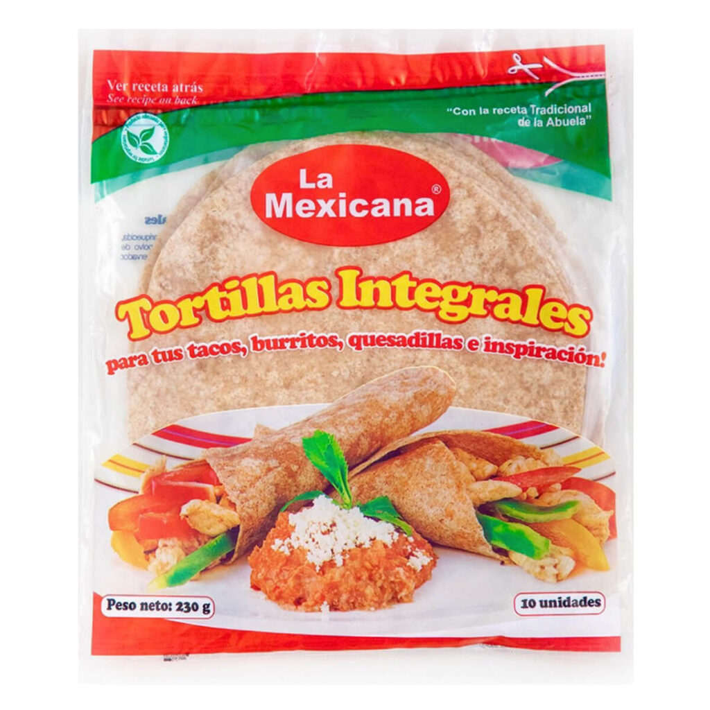Tortillas Integrales De Harina La Mexicana 10 Unidades Superunico tortillas-integrales-de-harina-la-mexicana-10-unidades-superunico