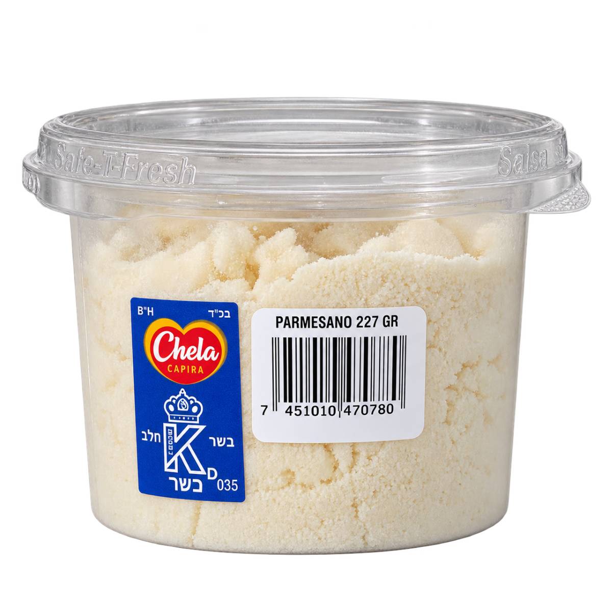 Queso Chela Parmesano Molido, 227 gr
