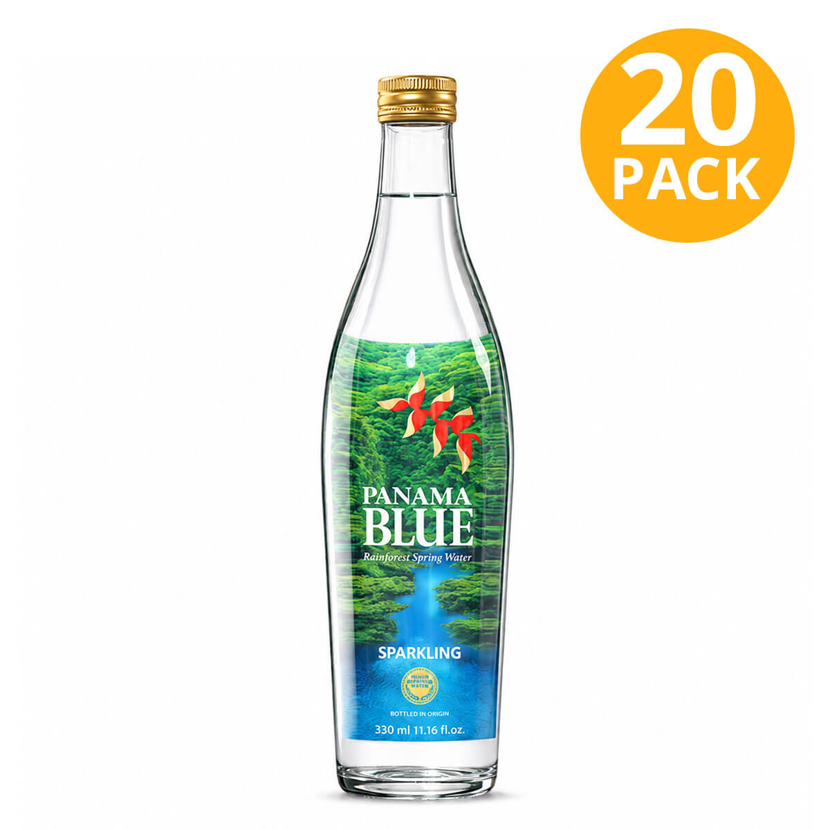 Agua Panama Blue, Sparkling Water, 330 ml (Pack de 20) 1 Agua Panama Blue, Sparkling Water, 330 ml (Pack de 20)