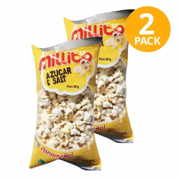 Millito, Azúcar y Sal, 80 gr (Pack de 2)