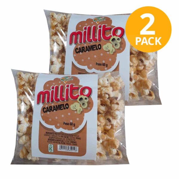 Millito, Caramelo, 60 gr (Pack de 2)