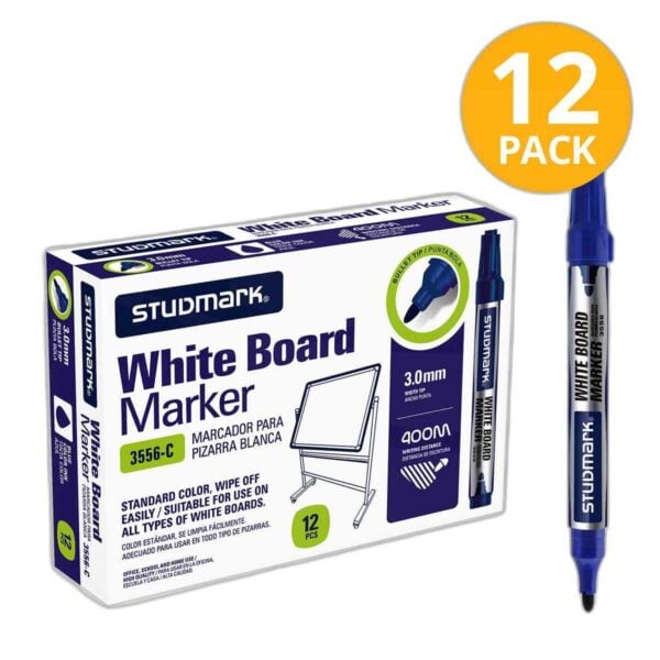 Marcador Azul de Tablero Studmark (Pack de 12)