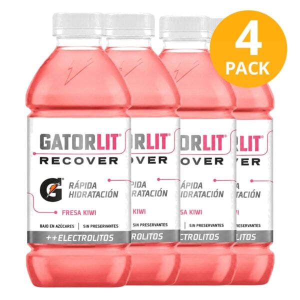 Gatorlit Recover Fresa Kiwi, 591 ml (Pack de 4)