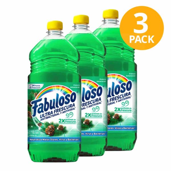 Fabuloso Ultra Frescura Fresco Amanecer, Desinfectante, 1 L (Pack de 3)