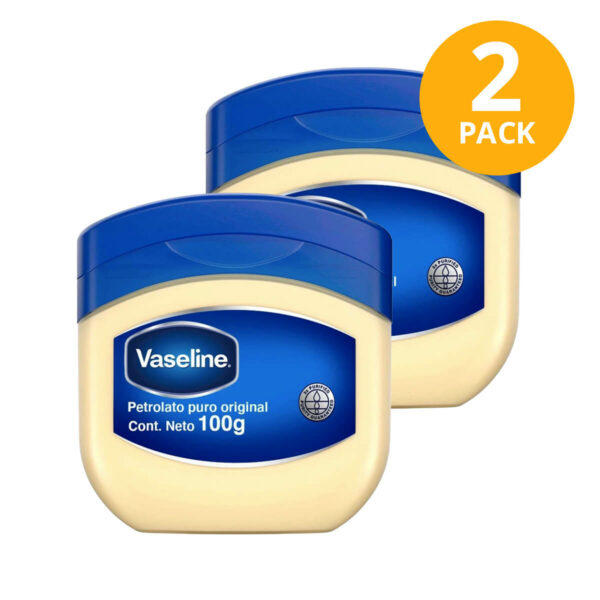 Vaseline, Petrolato Puro Original, 100 gr (Pack de 2)